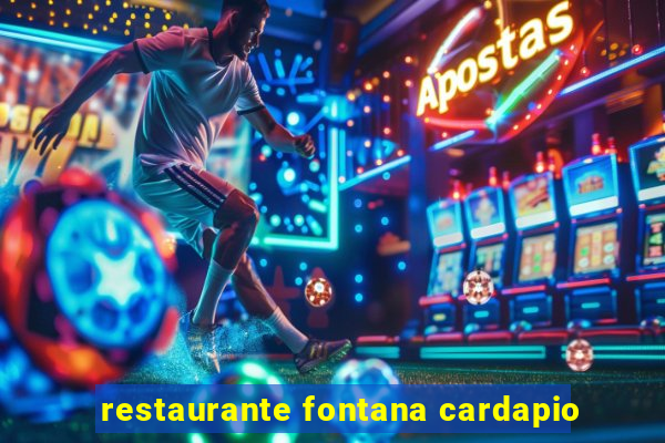 restaurante fontana cardapio